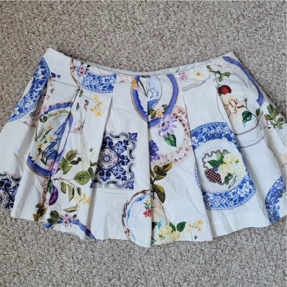 Anthropologie Maeve Cotton Pleated Skort size 14 - Picture 4 of 6